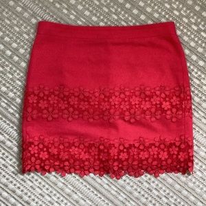 Cotton Skirt with Embellished Details